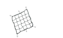 Drag Specialties Black 15"x15" Universal Motorcycle Luggage Storage Cargo Net