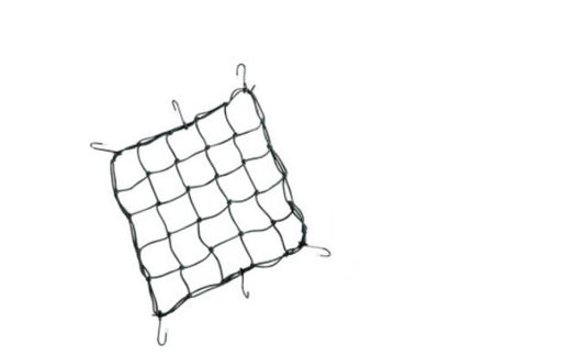 Drag Specialties Black 15"x15" Universal Motorcycle Luggage Storage Cargo Net
