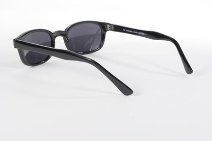 KD's 12 Pairs Dark Gray Lens Old School Biker Sunglasses