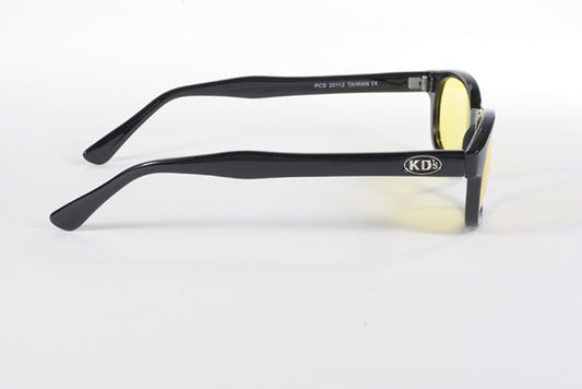 KD's 1 Pair Yellow Lens Old School Biker Motorcycle Sunglasses 100% UV