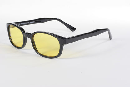 KD's 1 Pair Yellow Lens Old School Biker Motorcycle Sunglasses 100% UV