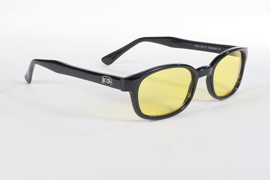 KD's 1 Pair Yellow Lens Old School Biker Motorcycle Sunglasses 100% UV