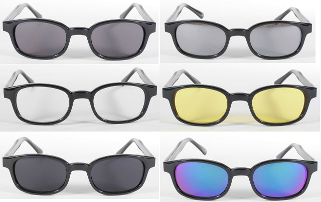 KD's 12 Pairs Sunglasses "You Pick The Colors" Old Skool Biker Glasses