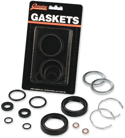 James Gasket 35mm Front Fork Seal Kit fits L1984-1987 Harley Sportster XLH FXR