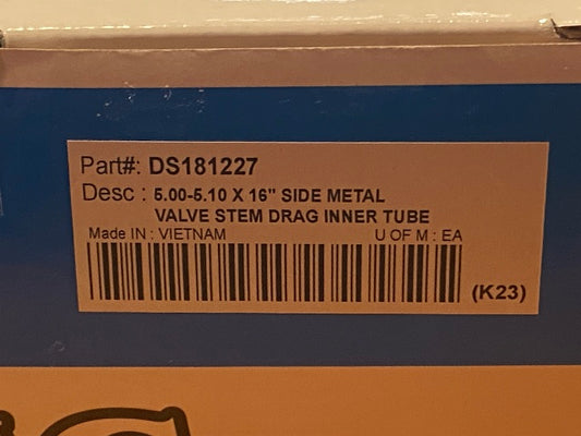 Drag Specialties 130/90 SMV 16" Heavy Duty Motorcycle Tire Tube for Harley
