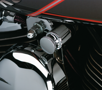 Kuryakyn 2009 Chrome Marquis Choke Cable Knob Cover for 88-06 Harley Big Twin XL