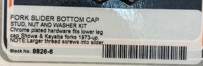Colony Fork Slider Bottom Cap Stud Kit for 1957-2007 Harley Dyna Touring Softail