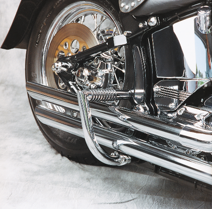 Lindby Chrome Rear Motorcycle Freeway Highway Bar 1996-2017 Harley Softail FXST