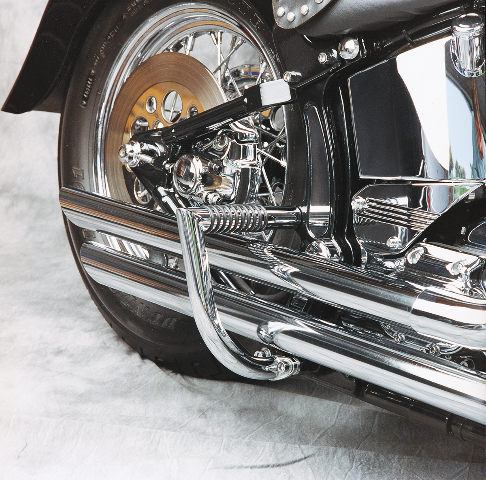 Lindby Chrome Rear Motorcycle Freeway Highway Bar 1996-2017 Harley Softail FXST