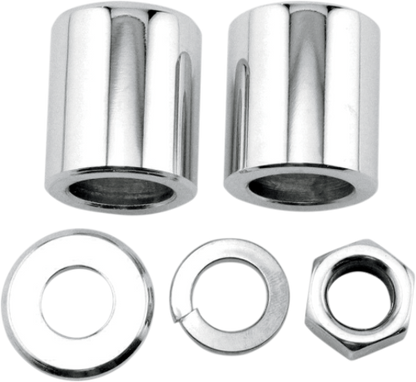 Colony Chrome Motorcycle Front Axle Spacer Nut Kit 98-99 Harley Touring FLHR