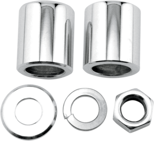 Colony Chrome Motorcycle Front Axle Spacer Nut Kit 98-99 Harley Touring FLHR