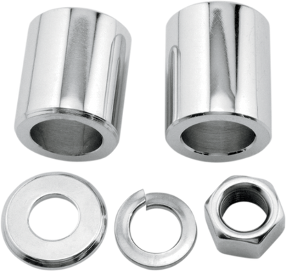 Colony Chrome Motorcycle Front Axle Spacer Nut Kit 97-99 Harley Softail Dyna