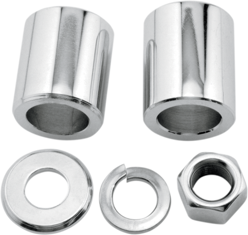 Colony Chrome Motorcycle Front Axle Spacer Nut Kit 97-99 Harley Softail Dyna
