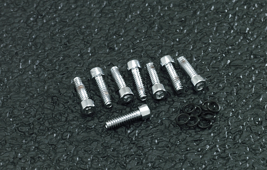 Gardner Westcott Chrome 8 Pack Turn Signal Bolt Kit 1986-2001 Harley Dyna