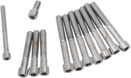 Drag Specialties Chrome Primary Cover Bolts for 71-76 Harley Sportster XLCH XLH