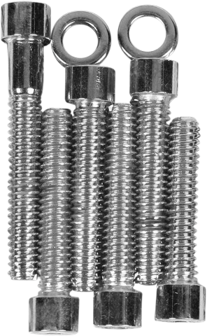 Drag Specialties Chrome EVO Side Cover Bolt Kit fits 1983-2000 Harley FXR FXD