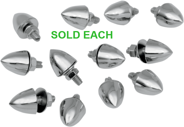 Drag Specialties Single Chrome 6mm Bullet Krommett Harley Touring Sportster