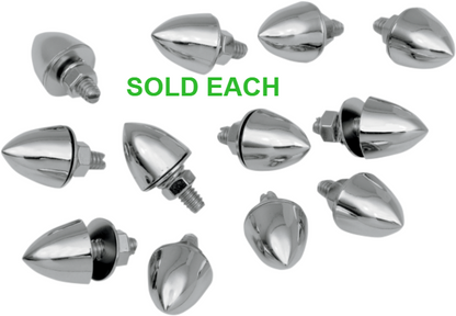 Drag Specialties Single Chrome 6mm Bullet Krommett Harley Touring Sportster