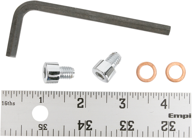 Gardner Westcott Chrome Fork Slider Drain Screws for 1973-2013 Harley Sportster