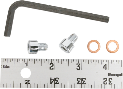 Gardner Westcott Chrome Fork Slider Drain Screws for 1973-2013 Harley Sportster