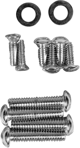 Drag Specialties Chrome Handlebar Control Bolt Set 96-15 Harley Softail XL FXDB