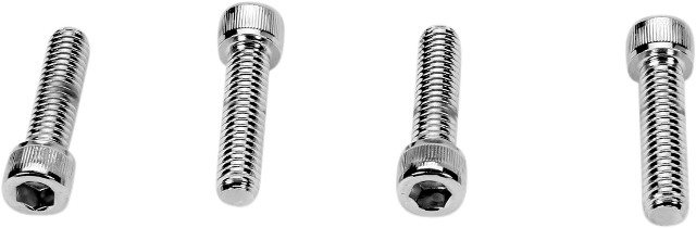 Drag Specialties Chrome Knurled Handlebar Bolt Kit 74-17 Harley Dyna Touring XL