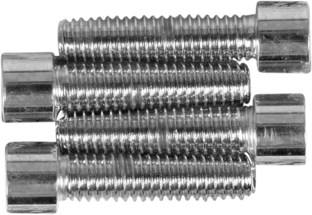 Drag Specialties Chrome Smooth Handlebar Bolt Kit fits 74-17 Harley Dyna Touring