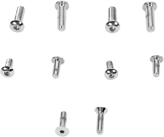 Drag Specialties Chrome Handlebar Control Bolts 86-95 Harley Dyna Touring XL FXD