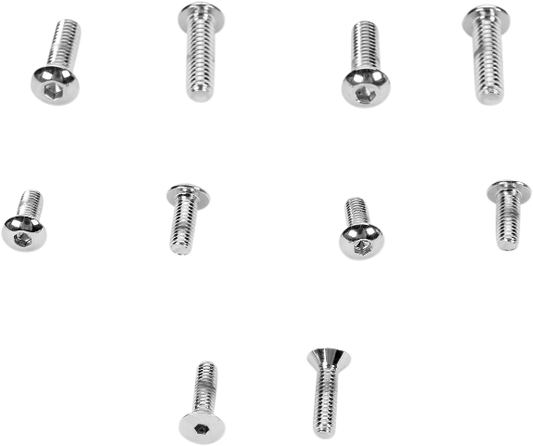Drag Specialties Chrome Handlebar Control Bolts 86-95 Harley Dyna Touring XL FXD