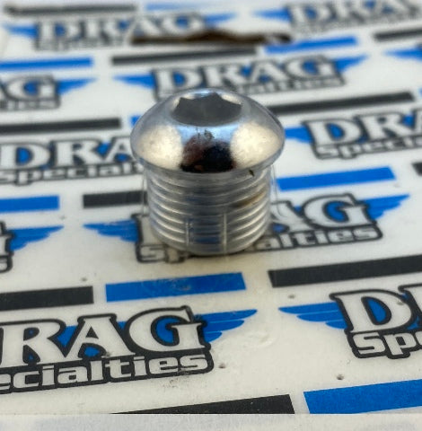 Drag Specialties Chrome 5/8" -18 Timing Plug Oil Tank Drain Plug for Harley