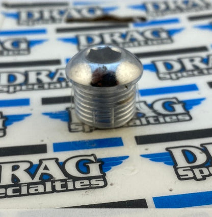 Drag Specialties Chrome 5/8" -18 Timing Plug Oil Tank Drain Plug for Harley
