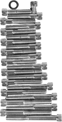 Drag Specialties Motorcycle Chrome Side Cover Bolt Kit 86-90 Harley Sportster XL