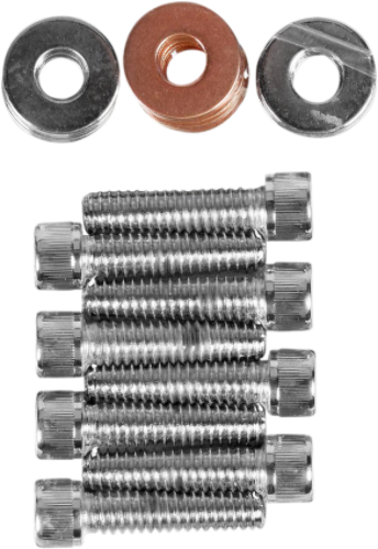 Drag Specialties Motorcycle Chrome Rocker Box Bolt Kit 84-00 Harley Dyna Touring