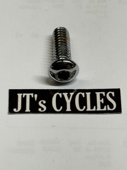 Drag Specialties Button-Head Chrome 1/4"-20 x 3/4" Socket-Head Bolt Harley