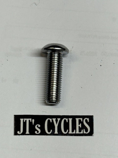 Drag Specialties Button-Head Chrome 5/16"-24 x 1" Socket-Head Bolt Harley