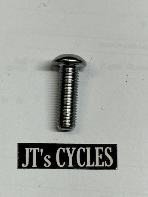 Drag Specialties Button-Head Chrome 5/16"-24 x 1" Socket-Head Bolt Harley
