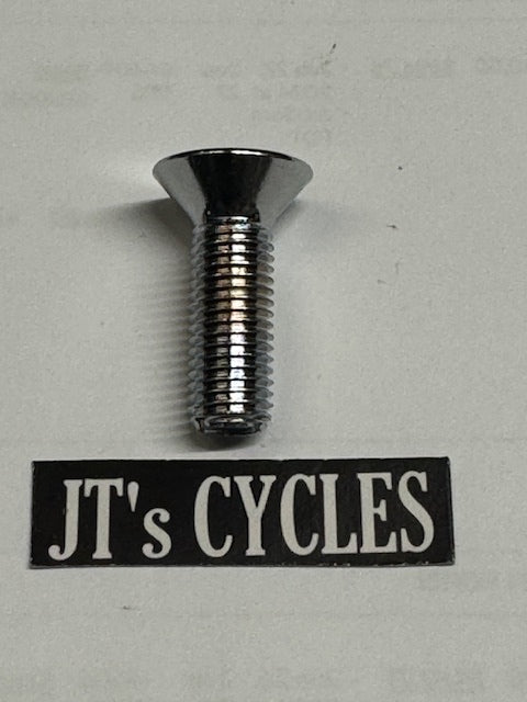 Drag Specialties Flat-Head Chrome 5/16"-24 x 1" Countersunk Socket-Head Bolt