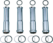 Colony Chrome 4 Pack Lower Pushrod Tube Kit 84-99 Harley Davidson Touring Dyna