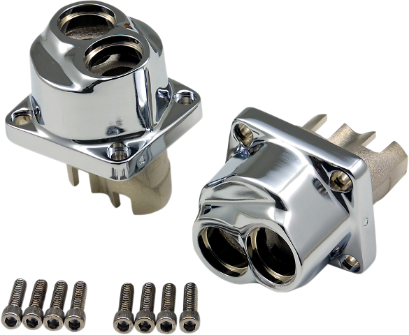 Drag Specialties Chrome Lifter Blocks for 84-00 Harley Dyna Touring Softail FXR