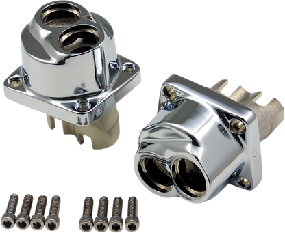 Drag Specialties Chrome Lifter Blocks for 84-00 Harley Dyna Touring Softail FXR