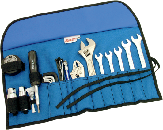 Cruztools Econokit H1 Motorcycle Roll Up Tool Kit Hex Torx Keys Pliers
