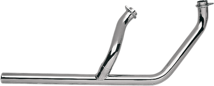 Paughco 2-1 Chrome Head Pipes for 1970-1984 Harley Davidson Shovelhead FLH FLHX