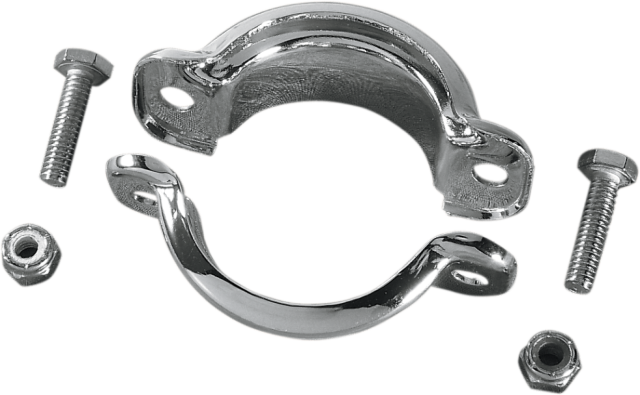Drag Specialties Chrome Muffler Clamp fits 85-94 Harley FLT FLTC FLHR FLHS