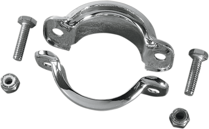 Drag Specialties Chrome Muffler Clamp fits 85-94 Harley FLT FLTC FLHR FLHS