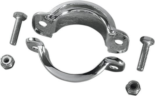 Drag Specialties Chrome Muffler Clamp fits 85-94 Harley FLT FLTC FLHR FLHS