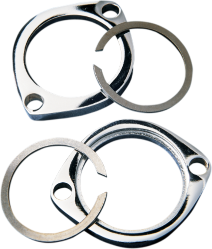 Drag Specialties Chrome Exhaust Flange Kit 1982-24 Harley Softail Sportster Dyna