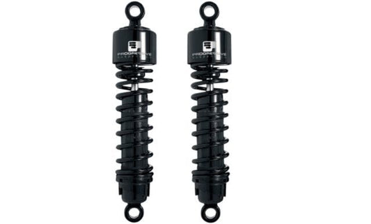 Progressive 412 Black Standard 12.5" Rear Shocks 77-05 Harley Touring Sportster