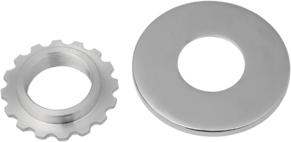 Drag Specialties Chrome Steering Stem Nut fits 49-14 Harley FL FXST FXDWG