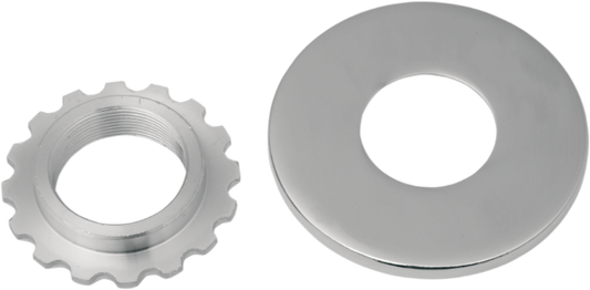 Drag Specialties Chrome Steering Stem Nut fits 49-14 Harley FL FXST FXDWG