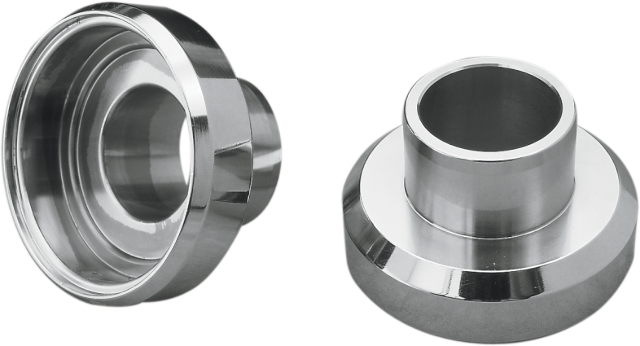 Drag Specialties Chrome Neck Post Bearing Cups fits 60-88 Harley FXST FL FXWG